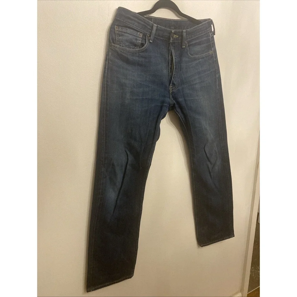 Levis 501 Jeans Mens Blue Denim Buttonfly W31‎ L32